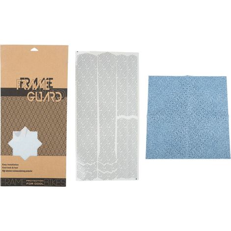 ENLEE Un jeu d'autocollants pour cadre de vélo, ruban de protection en polyuréthane thermoplastique pour cadre de vélo, motif à rayures. (1/5)