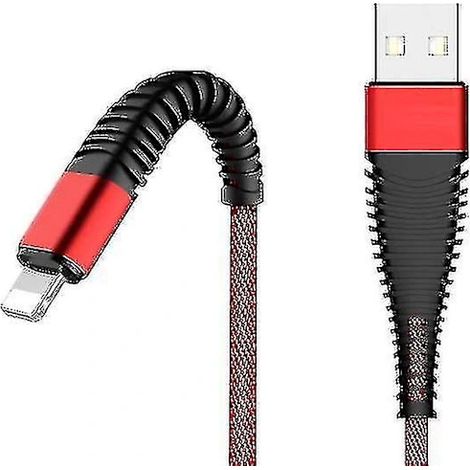 Câble de charge pour iPhone 1 m en nylon tressé [CO] (1/2)