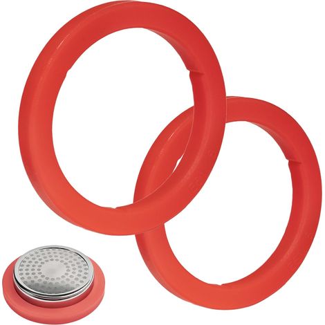 Junta de silicona de 2 piezas para grupo de máquinas de espresso Gaggia E61, Bianchi Ascaso Classic, Faema E91 y E98, Ø 73 x 57 x 8 mm, sellado mejorado, junta tórica reforzada, junta duradera (1/5)