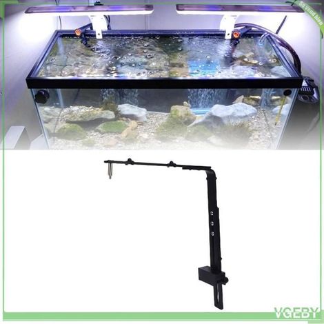 Support de lumière pour aquarium - FAFEICY - 47x27cm - Alliage d'aluminium - Noir - Installation facile (1/5)