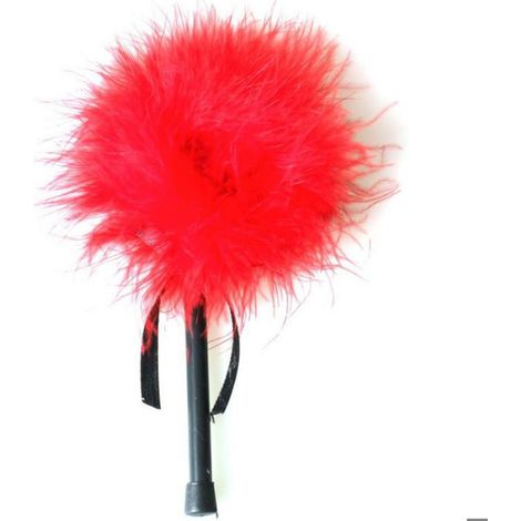 Plumeau Marabout - Rouge - 18 Cm - Plastique Plume Polyester - Pour Nettoyage Dépoussiérage - 1 Pièce (1/3)