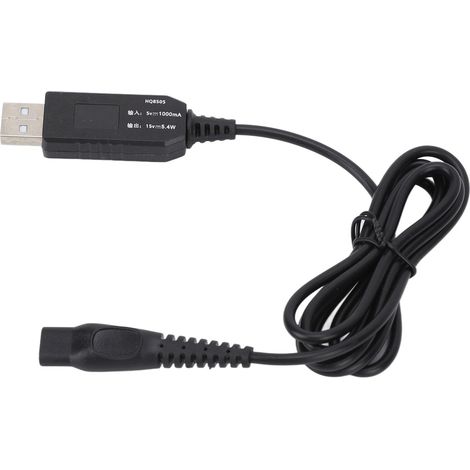 Câble de Chargeur Rasoir Électrique 15V, Cordon USB pour Tondeuse à Barbe Professionnelle, Compatible HQ8505 (1/5)