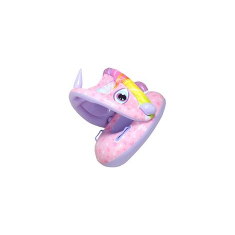 Bouée gonflable avec auvent, forme unique, coussin gonflable et dossier confortable, bouée pour enfants, pare-soleil Licorne pour bateau