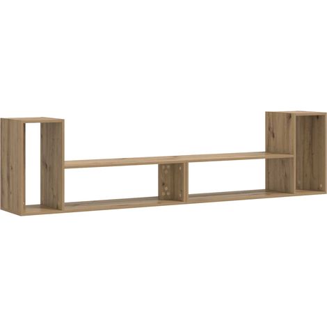 Meuble TV 100 x 30 x 50 cm Chêne artisanal Bois d'ingénierie vidaXL (1/5)