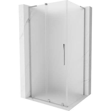 Mexen Velar L Duschkabine, Schiebetür, 90 x 110 cm, matt, Chrom - 871-090-110-33-01 (1/5)