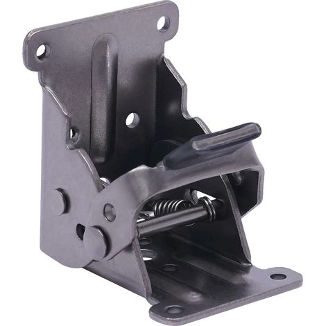Soporte plegable, ángulo ajustable, diseño autoblocante, color negro. (1/2)