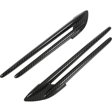 Paire de déflecteurs d'ailes latéraux en carbone, garnitures décoratives de ventilation pour Subaru BRZ 2017-2020, style fibre de carbone, kit de 2 pièces (1/5)