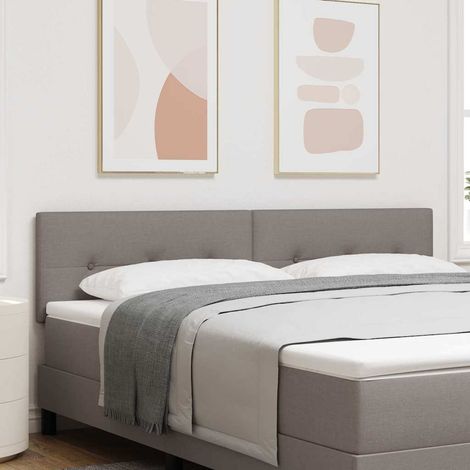 Cabecero Ajustable en Altura con cabecera Taupé 180 cm tela