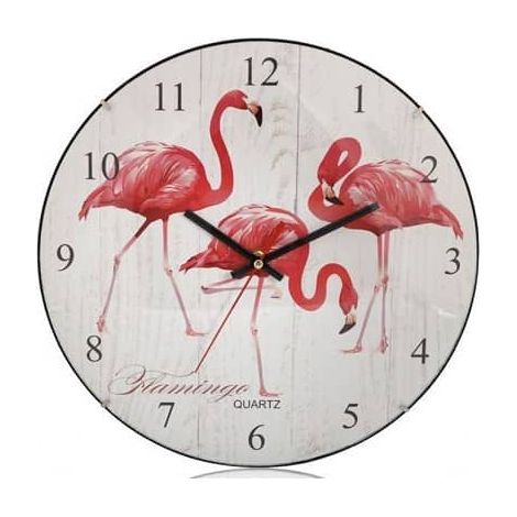 Reloj de pared flamingo 30 cm (1/3)