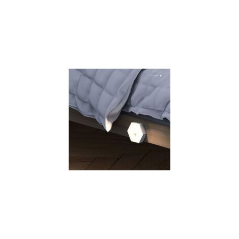 Warmes Licht, 2 W, 3-teiliges Smart-Sensor-Lampen-Set, wiederaufladbare Nachttischlampe für Schlafzimmer, mit USB-Anschluss, geeignet für Kleiderschrank, Garderobe, Flur – Crezuo (1/3)