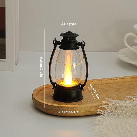 Décorations de Noël, lanternes en forme de poney, guirlandes lumineuses pour fêtes, bougies électroniques LED, lampes à pétro(Y033) (1/5)