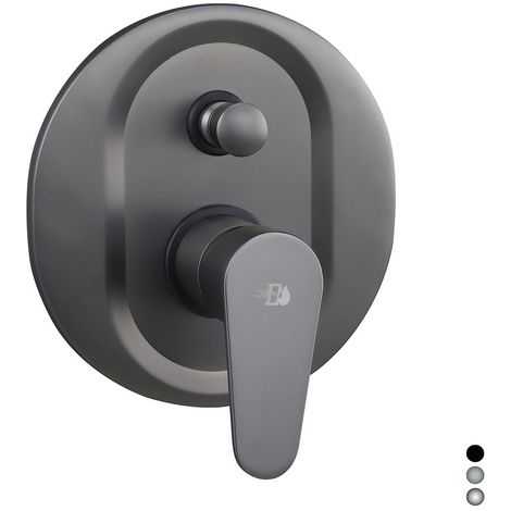 MISCELATORE MONOCOMANDO INCASSO DOCCIA CON DEVIATORE SERIE LIZZY- Nero opaco- DH- pezzi 1