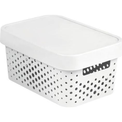 Boîtes de rangement - Curver - Infinity - 4,5L - Ajourées - Couvercle blanc