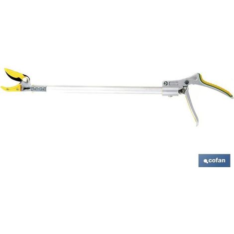 COFAN podadora largo alcance 630mm , Podadora de largo alcance con tijera y cuchilla de acero al carbono SK-5, bañada en polietileno PTFE antideslizante. Su dispositivo especial co
