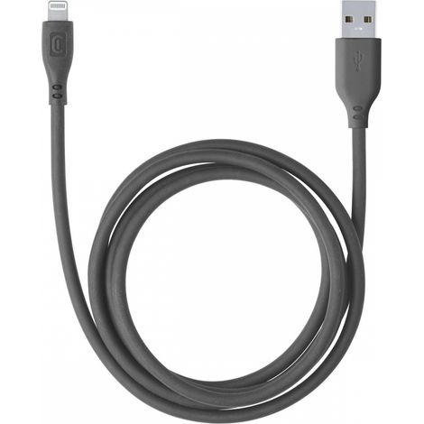Cellularline Lade- und Datenkabel Soft 120cm USB Type-A auf Apple lightning bla USBDATASOFTMFIK