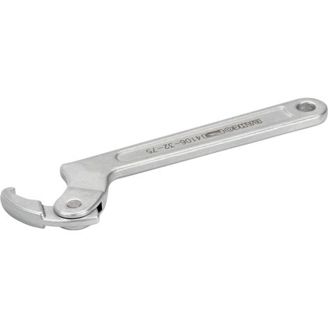 Bahco Verstellbarer Stift-Hakenschlüssel, 19 bis 50 mm, mit Chrom-Beschichtung, 158 mm, Gelenkkopf (1/4)