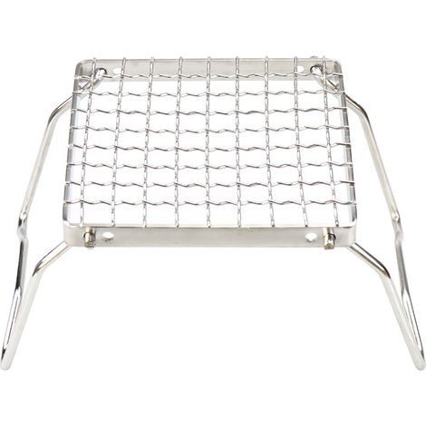 Tragbarer, faltbarer Campinggrill aus Edelstahl + 3 wiederverwendbare Heringe für optimale Stabilität und gleichmäßiges Grillen (1/5)