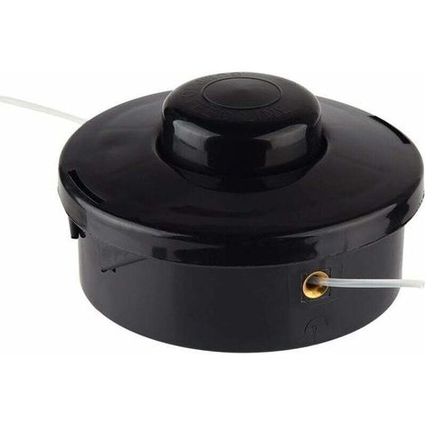 2 Têtes débroussailleuse universelles A6481, bobines nylon remplacement (filetage M10×1,25), compatible débroussailleuses thermiques essence (1/3)