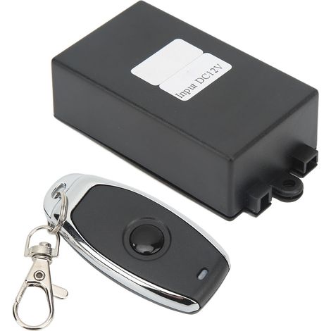 Interrupteur telecommande momentane sans fil bouton unique haute sensibilite avec relais 7A 12V (1/5)
