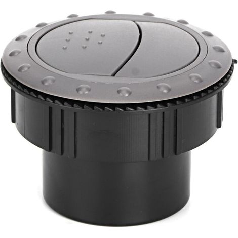 Bocchetta di ventilazione rotonda universale da 2,4 pollici per condizionatori d'aria, adatta per camper, autobus, barche e yacht, colore grigio -Crezuo