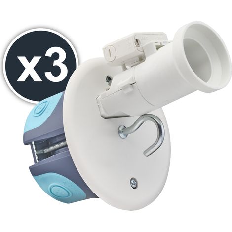 DEBFLEX - LOT x3 BTE PLAFOND STOPAIR D67 P50 DCL+DOUILLE B22 + Fiche DCL - 718619