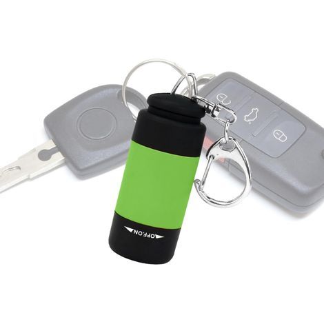 Kompakte LED-Taschenlampe, leistungsstark, Mini-LED, ultrahelle Taschenlampe, Schlüsselanhänger-Taschenlampe, wasserabweisend, ideal für Camping und Wandern.