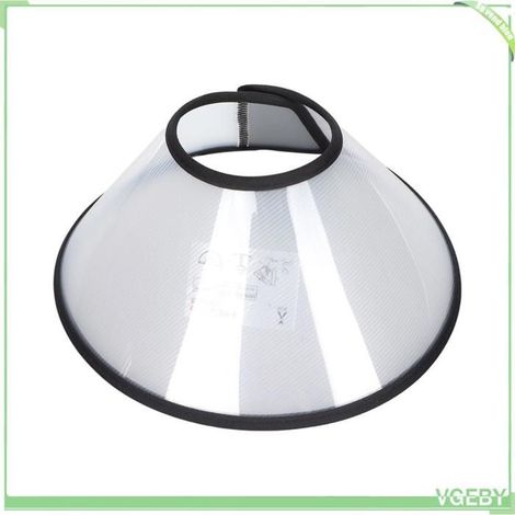 Collier cône pour animaux - FAFEICY - Réglable - Transparent - Lavable - Confortable (1/5)