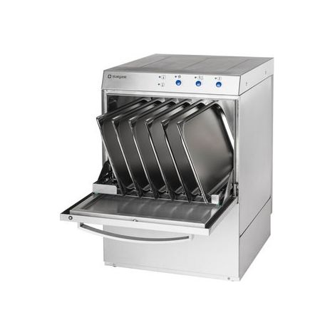 Lave-Vaisselle Universel AQUA A3 Inox 500 x 500 - Pompe Auxiliaire de Rinçage - Stalgast (1/3)