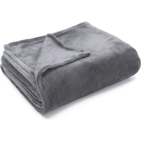 Couverture douce et moelleuse, plaid chaud pour canapé en hiver, 210 x 150 cm (1/5)