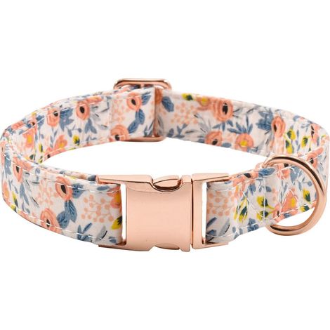 Collier pour chien avec boucle en métal, durable et ajustable, doux, adapté aux petits, moyens et grands chiens (1/5)