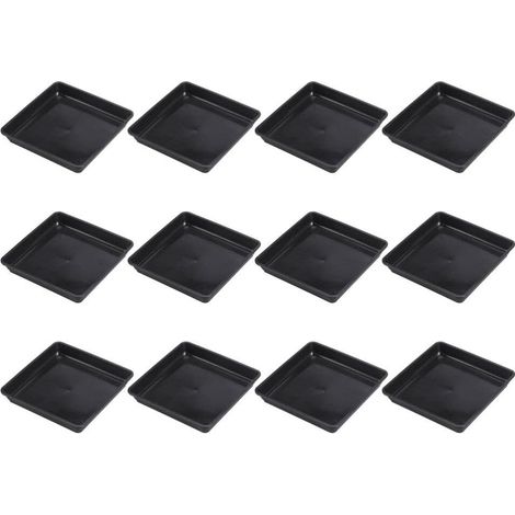 Soucoupe Carrée pour Plantes 6 Pouces Paquet De 12 Soucoupe pour Plantes en Plastique Plateau D'égouttement Soucoupes pour Pots De Fleurs Plateau De Drainage d'eau pour Plantes en (1/5)