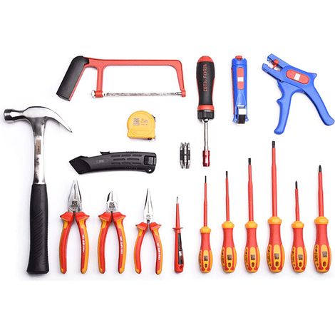 Mallette à outils pour Electriciens RS PRO, Jeu de 28 pièces ( Prix pour 1 Jeu ) (1/2)