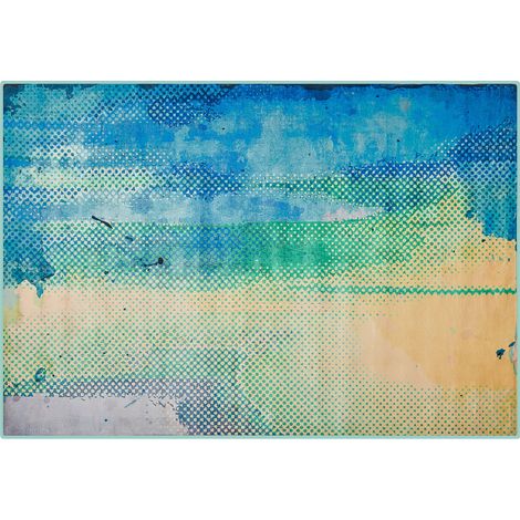 Alfombra tejido multicolor 160 x 230 cm pintura acuarela abstracta moderna Susuz (1/5)