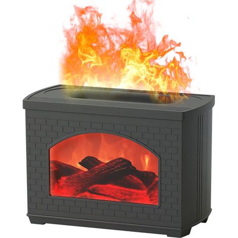 Diffuseur flamme réaliste 270ml – Ultra silencieux USB, arrêt auto, aromathérapie, effet feu chaleureux, chambre / yoga / bureau, cadeau détente Fête des Mères (1/5)