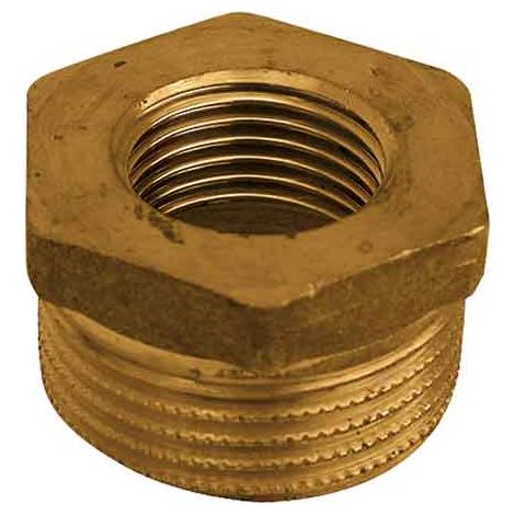 RIDUZIONE MASCHIO/FEMMINA OTTONE GIALLO 1/2"x3/8"