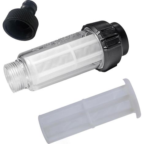 Filtre à eau, tuyau d'arrosage, préfiltre à eau de 3/4", avec 1 filtre pour nettoyeur haute pression, camping-car, pompe de jardin, arrosage de jardin (1/5)