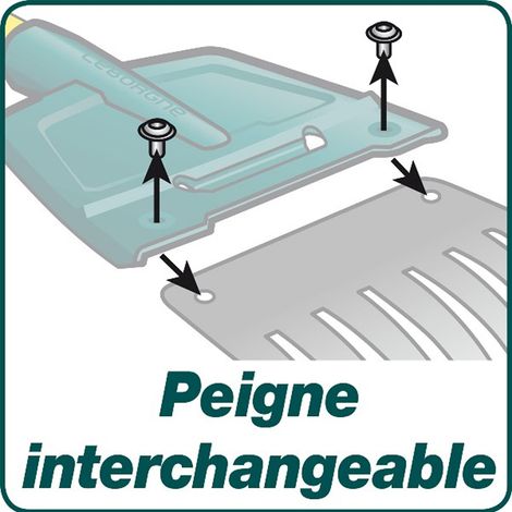 Balai à haies XR1 Duopro – Dents remplaçables pour zones difficiles - Leborgne