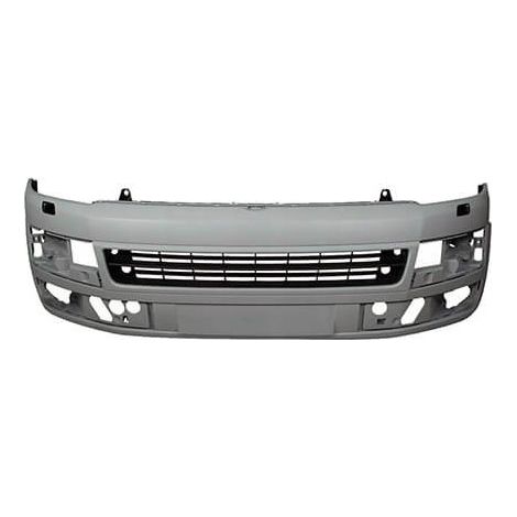 Pare-choc avant à peindre avec trous lave-phares et moulures Volkswagen Transporter T5 phase 2 2010-2015