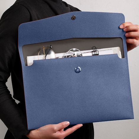 Sac De Classement A4 - Cuir Synthétique - Pour Bureau Et Professionnels - 1 Pièce (1/5)
