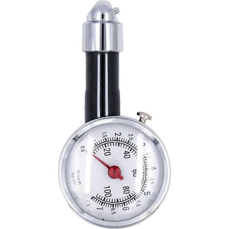 Manomètre de pression des pneus précis 0-100 PSI pour camion, voiture et moto (1/5)