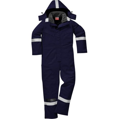 Combinaison ignifugée Antistatique Portwest Hiver Bizflame Marine M (1/2)