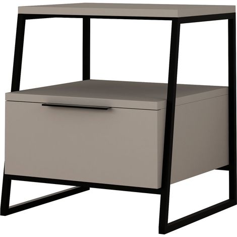 Table de chevet en bois "Pal" 45 x 41 x 50 cm - Mocha léger (1/4)