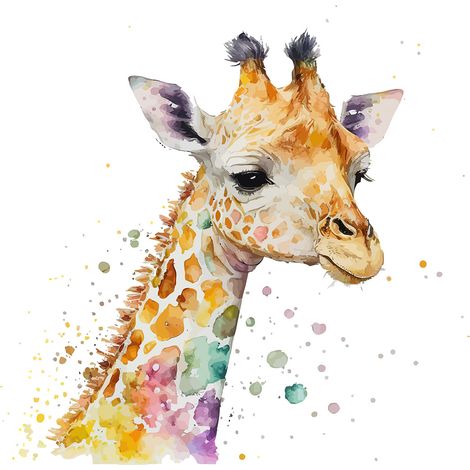 Papier peint panoramique Enfants - Girafe - 130 cm x 84 cm (1/2)