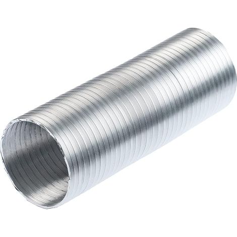 Flexible Aluminium Hose 100 mm / 1.5 m - Semi-Rigid Sheath for VMC Network - Air Inlet Duct (1/4)