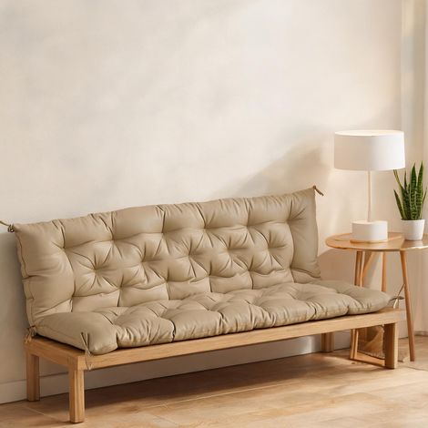 Coussin de banc 3 places 150 x 98 x 8 cm garnissage mousse et (1/5)