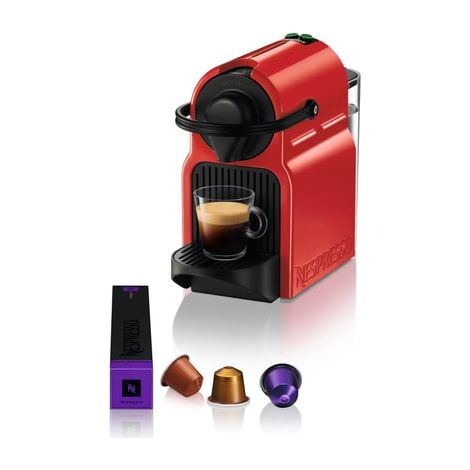 Krups – Cafetière à dosettes automatique Nespresso Inissia rouge – Système de chauffe thermobloc – Réservoir 0,7L – Dosage volumétrique programmable