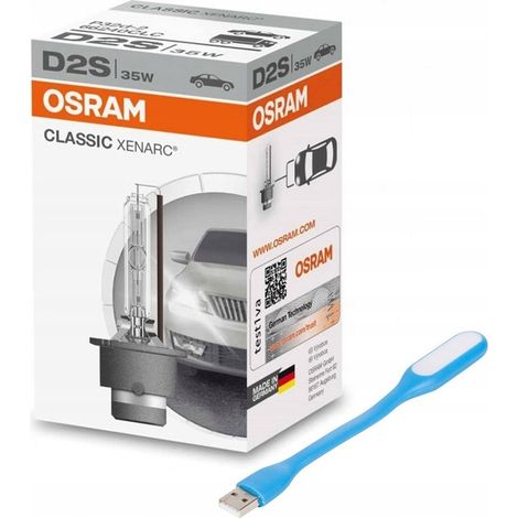 Lámpara de filamento Osram Classic Xenarc D2S de 35 W + USB (1/3)
