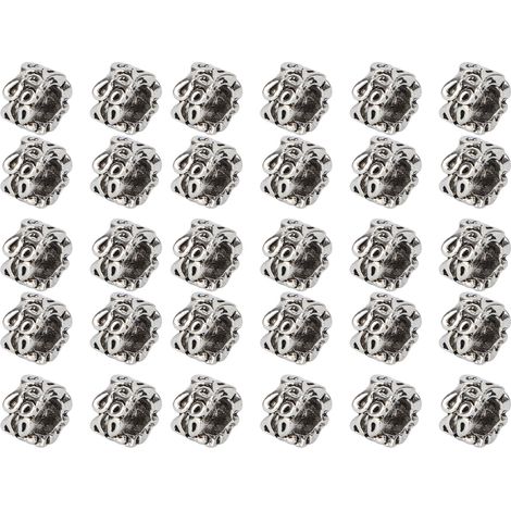 30 perles de barbe DIY Vikings Antiques pour cheveux tressés, bijoux bracelet, pendentif collier (1/5)