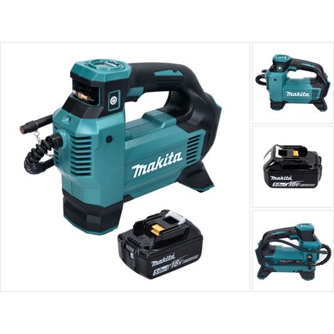 Makita DMP 181 T1 Akku Kompressor 18 V 11,1 bar + 1x Akku 5,0 Ah - ohne Ladegerät