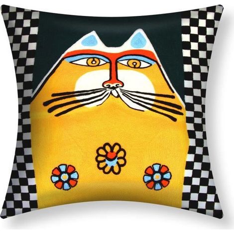 Housses de Coussin - AVIZAR - 45x45 cm - Multicolore - Brodées - Design Contemporain (1/5)